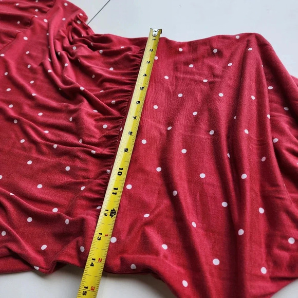 Old Navy Coral Polka Dot Pink Maxi Dress Sleeveless Dress Halter Keyhole Rayon S - Picture 11 of 14